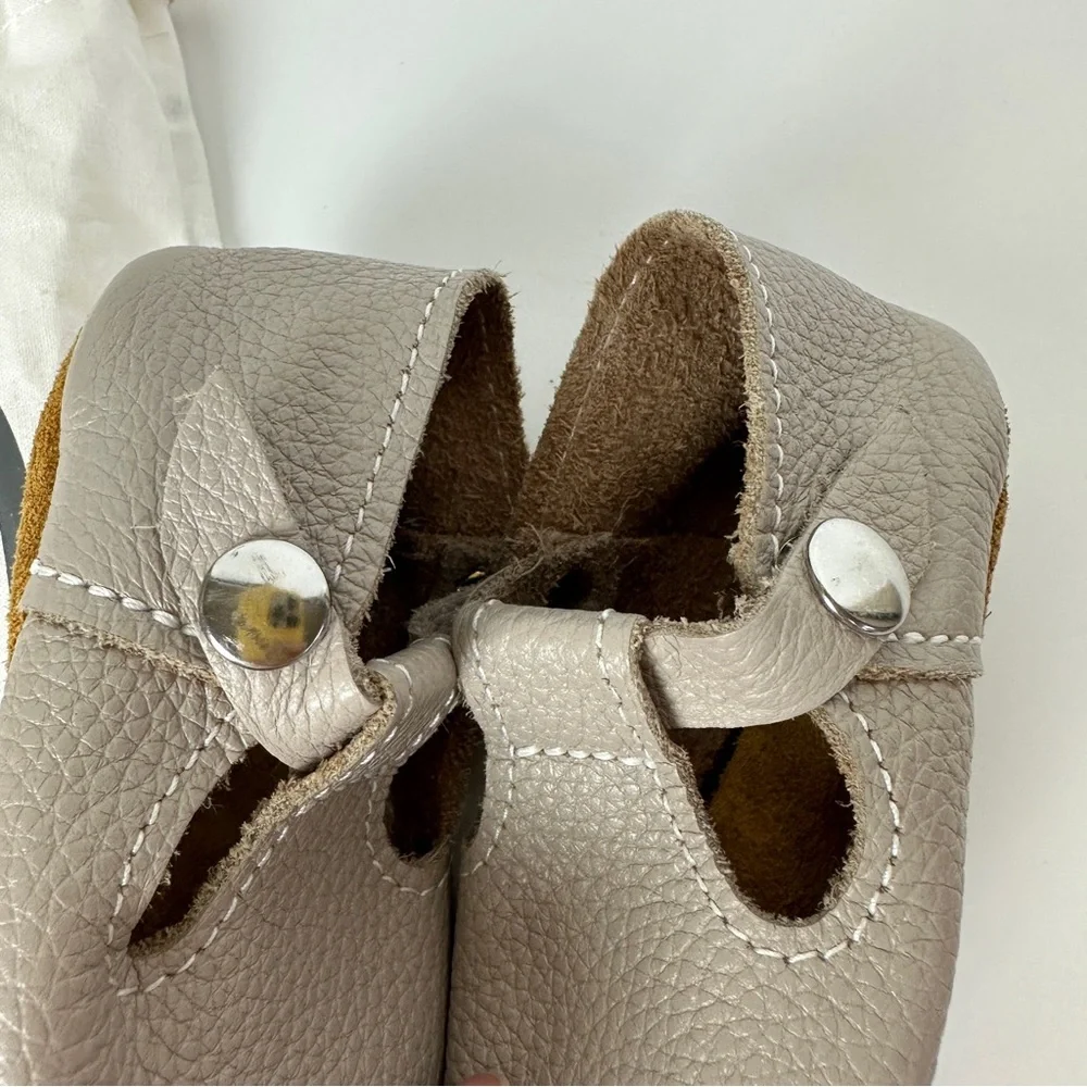 CLOUD GREY Mon Petit Shoes MPs Size 4 Gray Grey Baby Toddler‎ Soft Soles